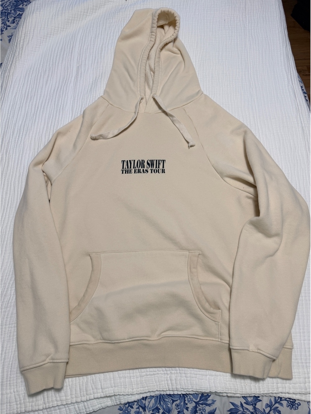 Taylor Swift The Eras Tour Beige Hoodie Size Q Made in Egypt